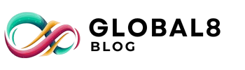 Logo Global8 Blog Site Letra Preto